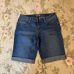 Apt. 9 Blue Bermuda Denim Shorts